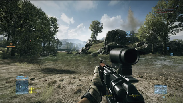 Battlefield 3 FPS view